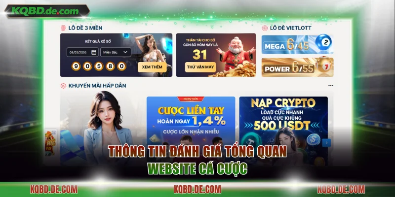 Thông tin đánh giá tổng quan website cá cược